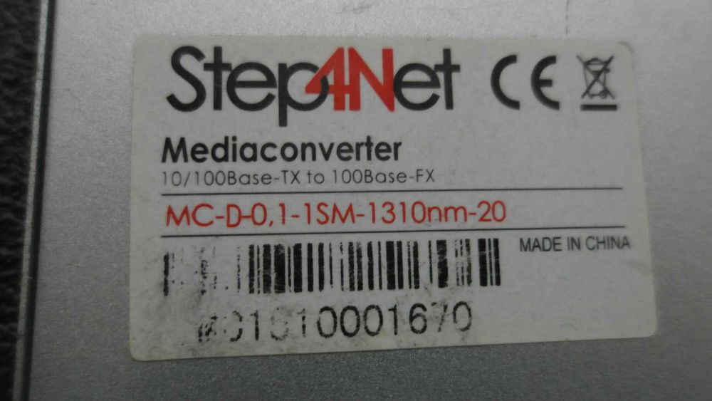 Медиаконвертер Step 4 Net MC-D-0.1-1SM-1310nm-20