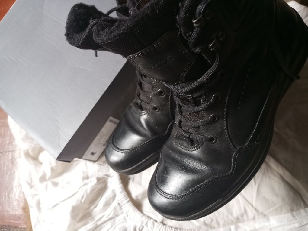 Ботинки мужские трекинговые кожаные ECCO Gore-tex р42 27см оригинал