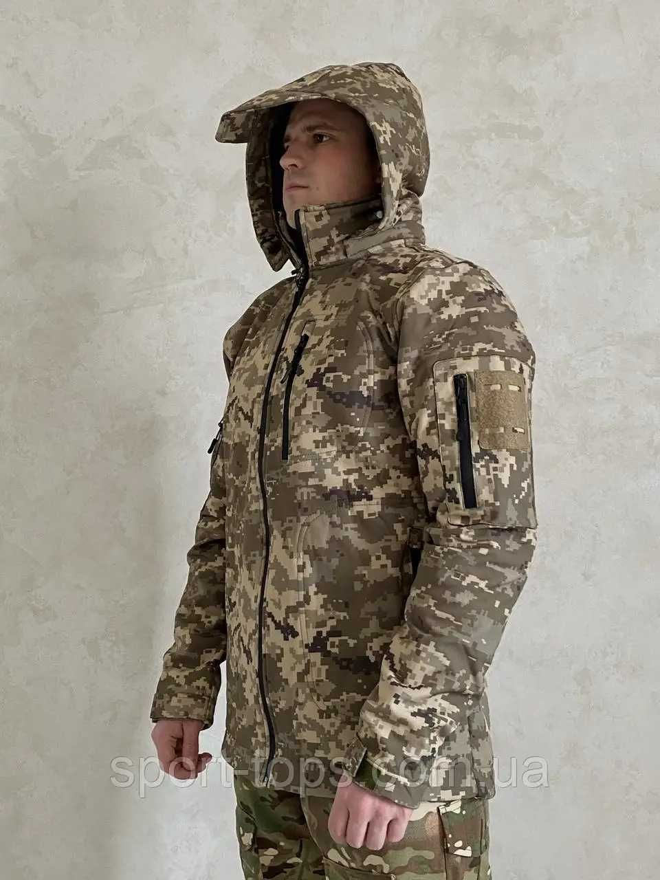 Куртка військова SQUAD Tactical SoftShell піксель