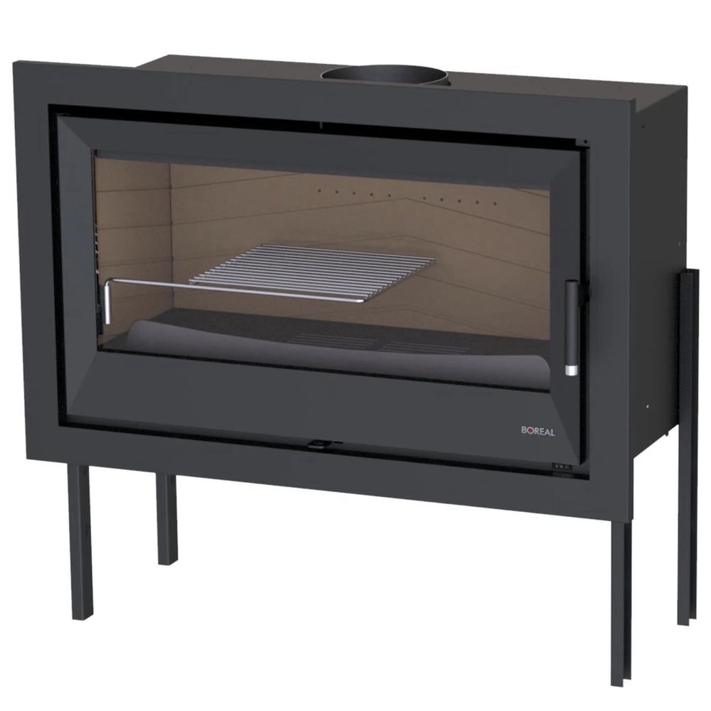 Recuperador de calor a lenha ventilado 16kw+kit instalação+garantia