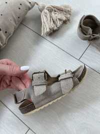Sandałki Zara skóra naturalna