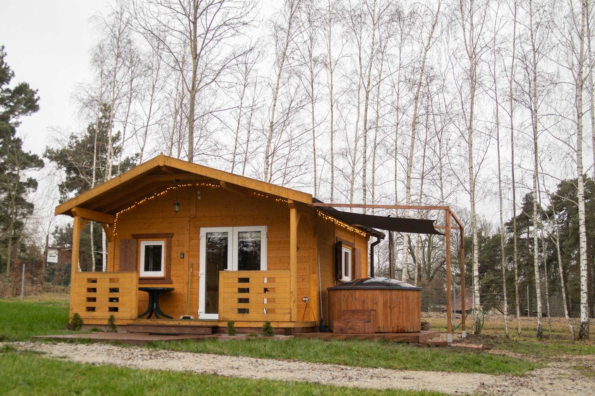 Domek, sauna, balia całoroczny Rokitki- "Adam" - 4 osobowy