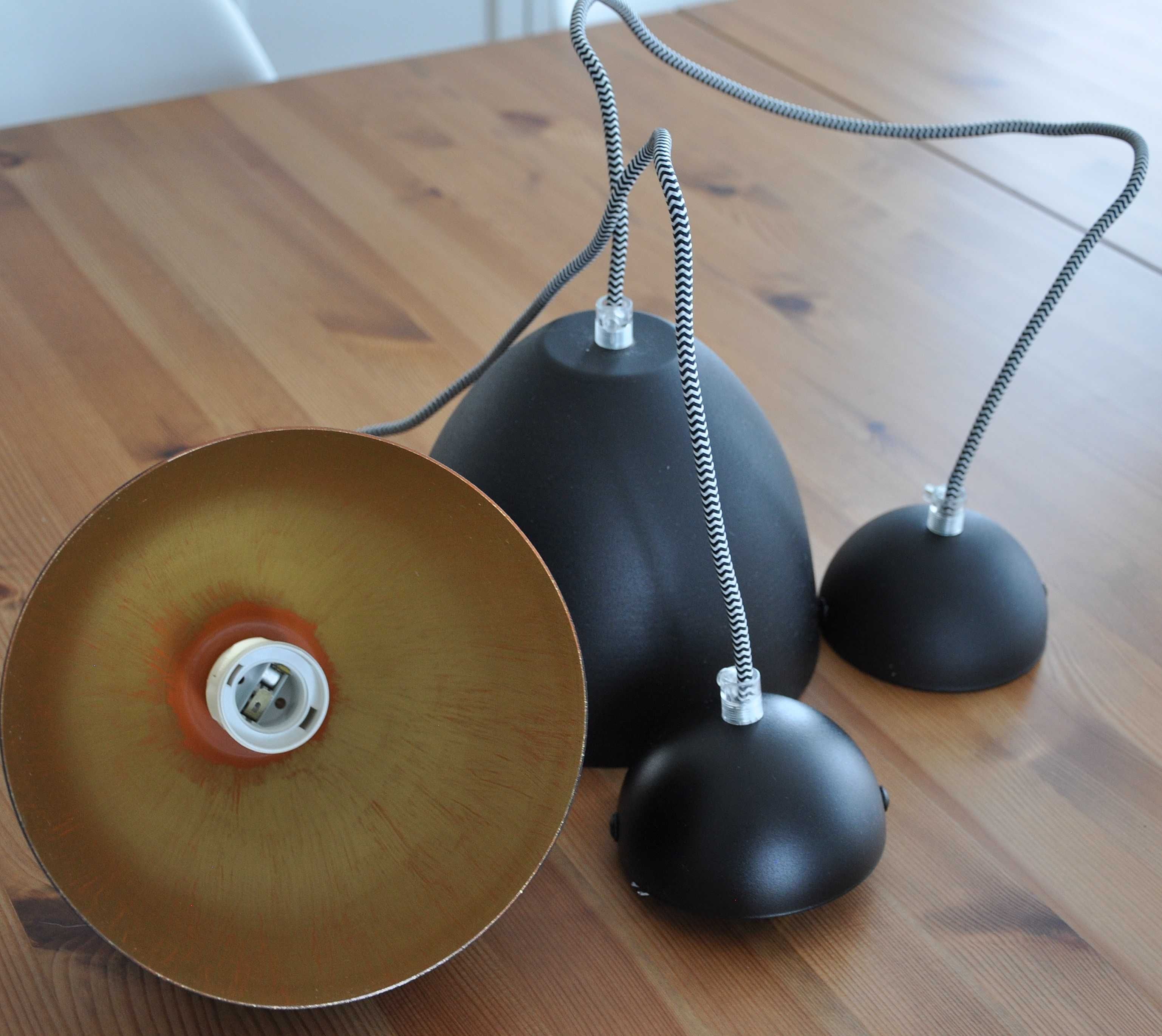 Lampy wiszące metalowe w stylu loft 2 sztuki