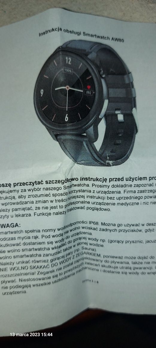 Aries AW 80 smartwatch