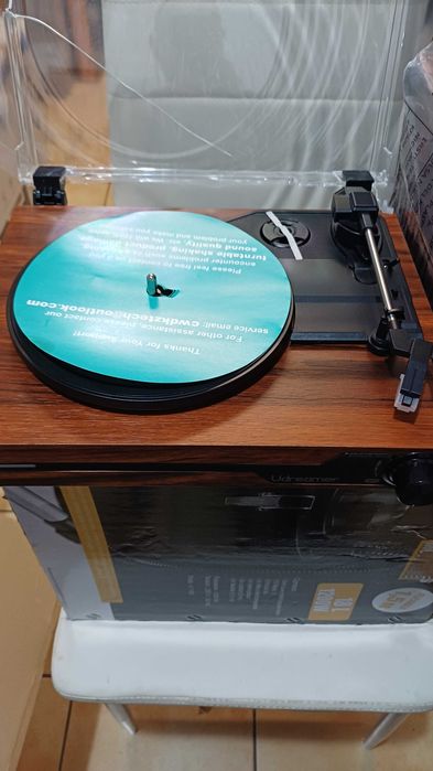 Odtwarzacz płyt winylowych z głośnikami,Przenośny gramofon Bluetooth