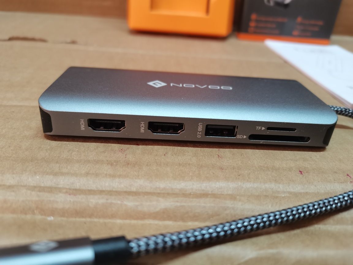 NOVOO 11 in 1 Stacja dokująca, Hub USB C 4K 60Hz,