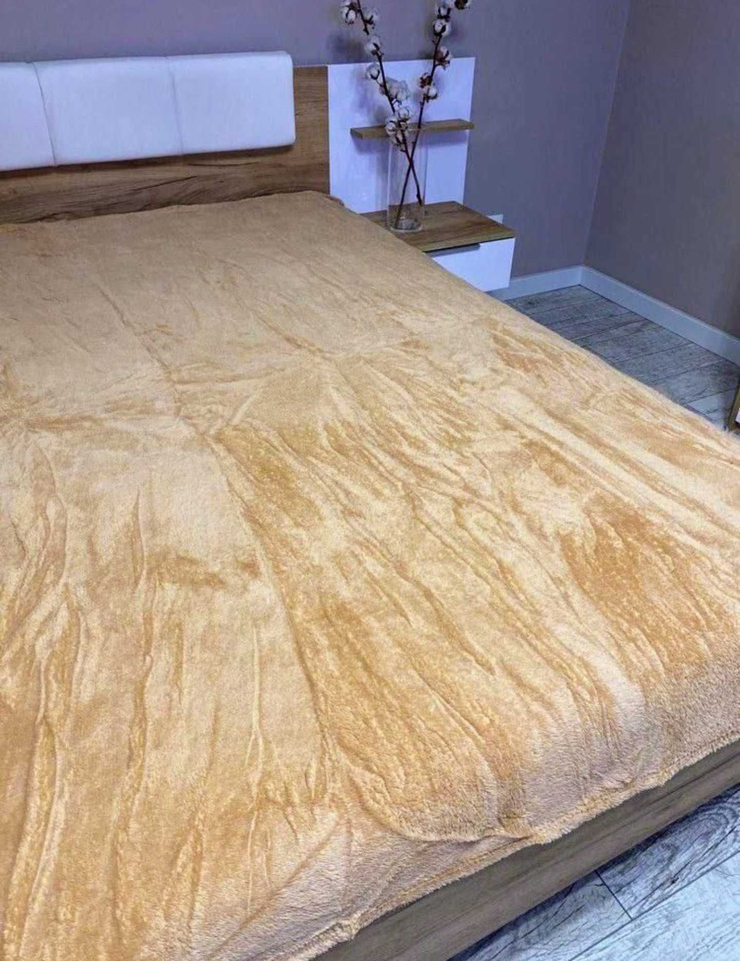 Покривало плед ковдра на кровать диван плющ бамбук