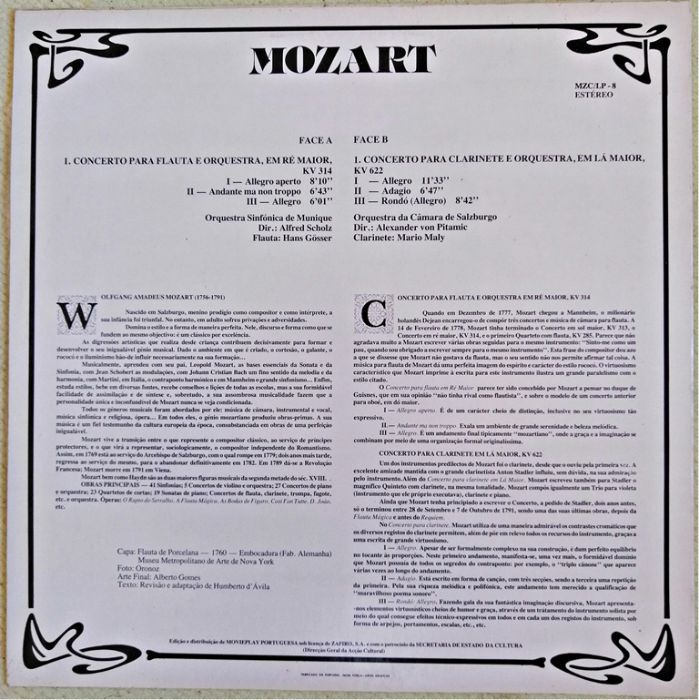 Vinil de Mozart