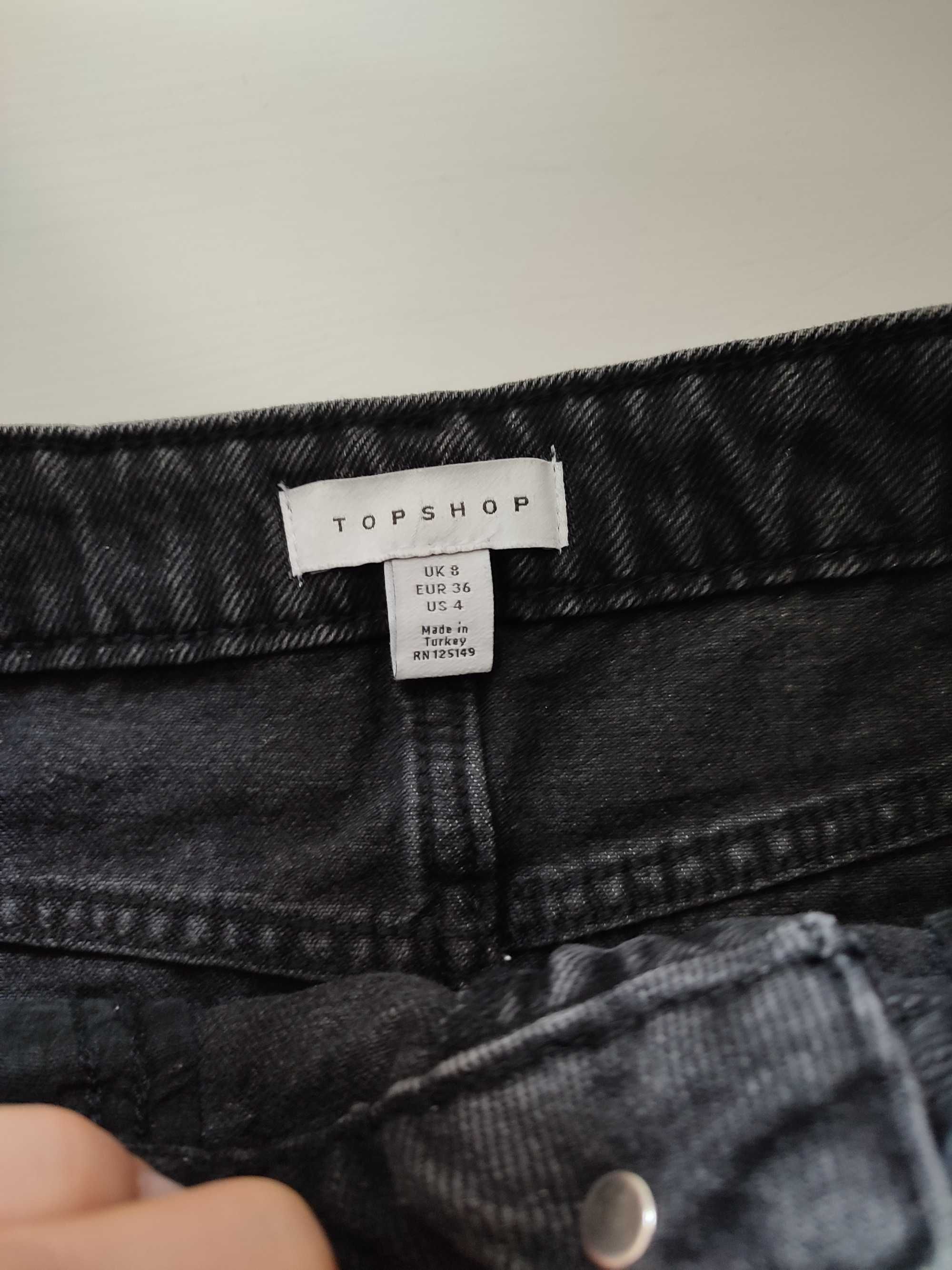 Spódniczka topshop czarna jeans s