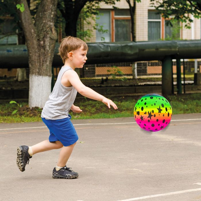 Piłka gumowa kolorowa zabawka ogrodowa plażowa