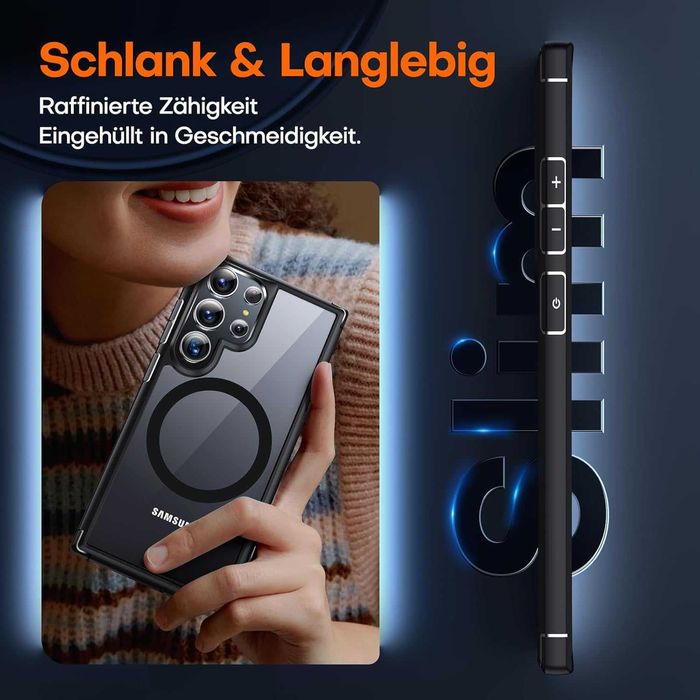 Tauri etui magsafe Samsung Galaxy S24 Ultra 2x Szkło aparat + 1xszkło