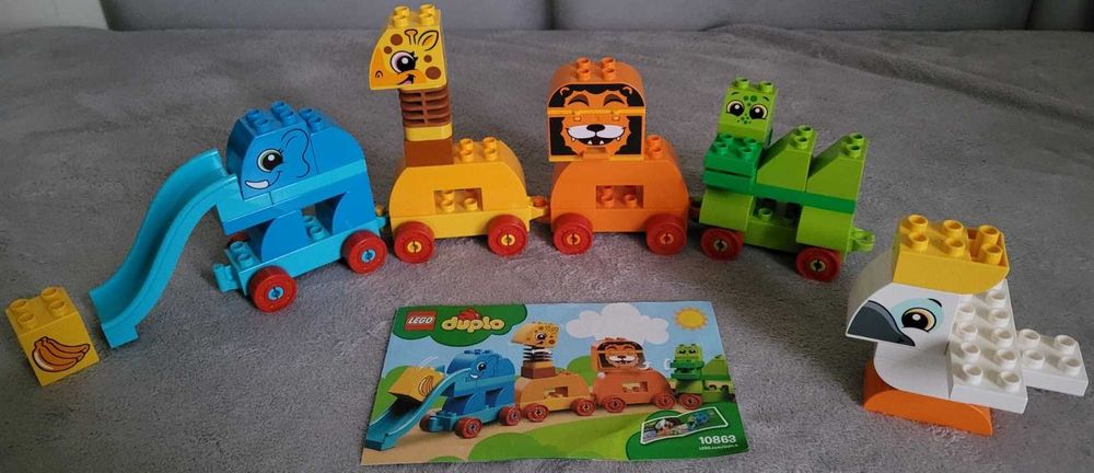 Klocki Lego Duplo 10863, Pociąg ze zwierzątkami