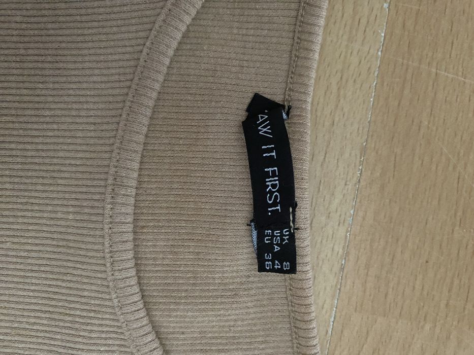 Sukienka prążek beżowa S/M