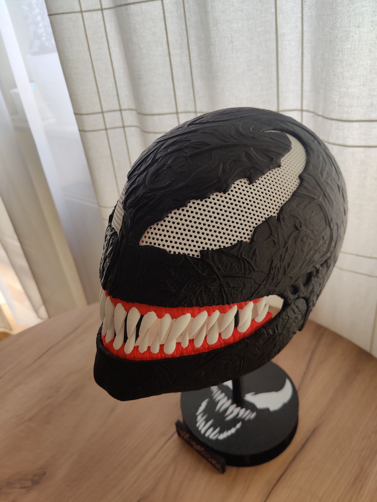 Maska Venoma z Druku 3D + Podstawka - Ruchoma Szczęka