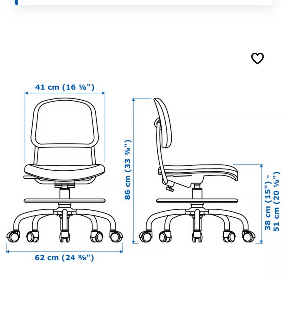 Biurko Pahl regulowane i krzesło vimund ikea