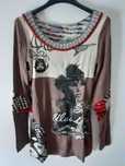 Camisola senhora estampada de vários materiais