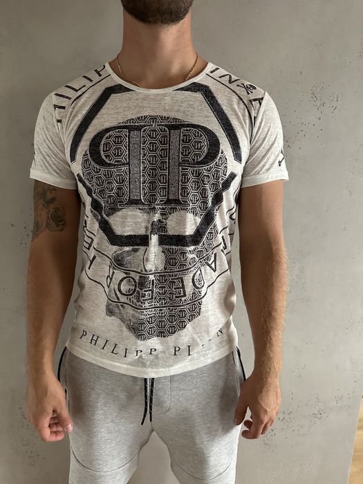 Tshirt transparentny czaszka nowy bluzka bialy