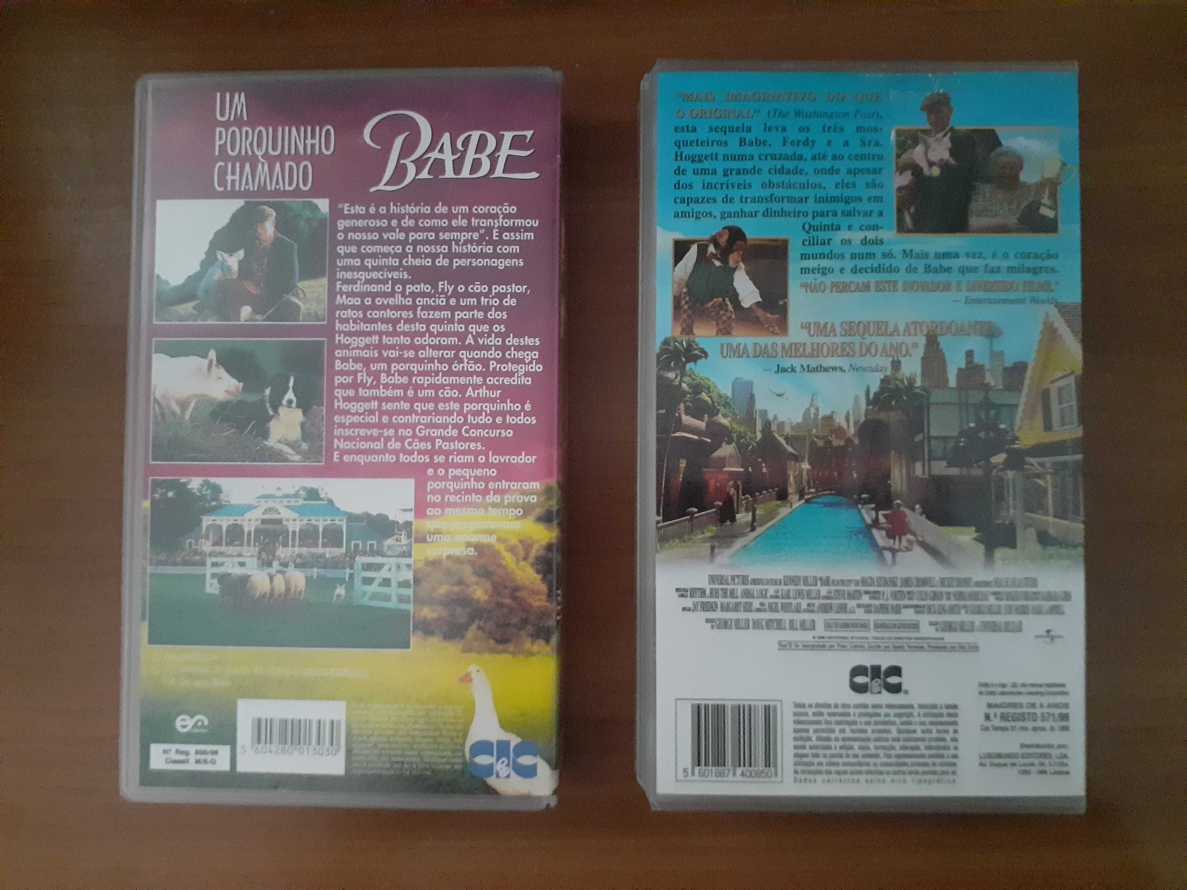 VHS: Coleção Porquinho Babe I e II