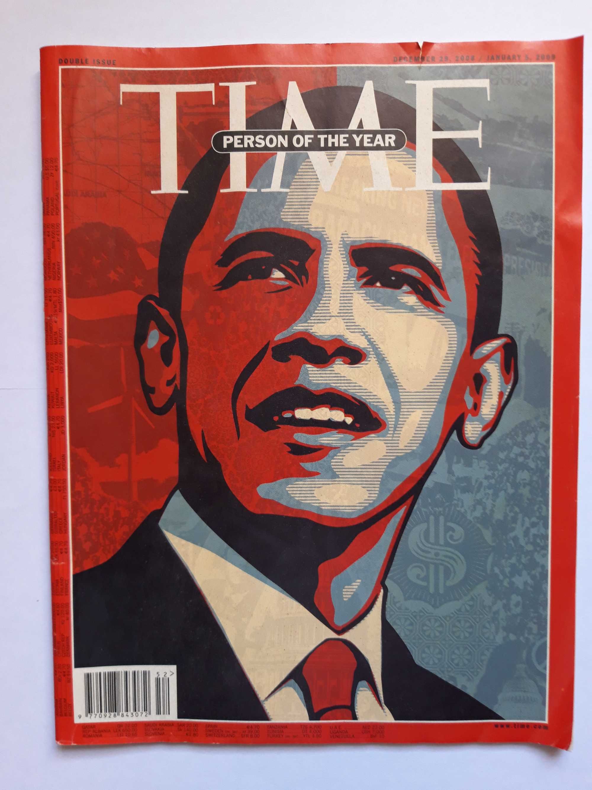 Revistas Time. Ano 2008.