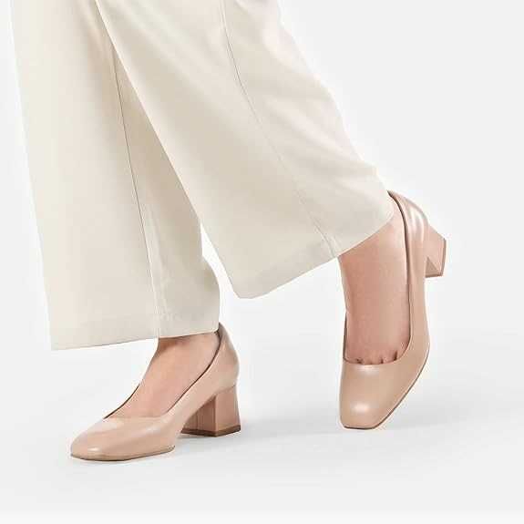 Nowe buty damskie / półbuty / na obcasie 5 cm / beżowe "41" !3006!