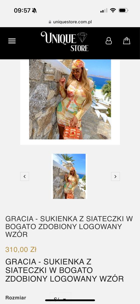 Just Unique Gracia sukienka z siateczki z metka ML