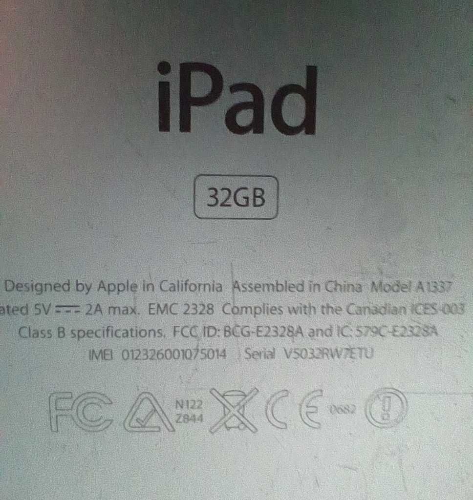 Планшет Apple iPad A1337 під ремонт або на запчастини запчасти