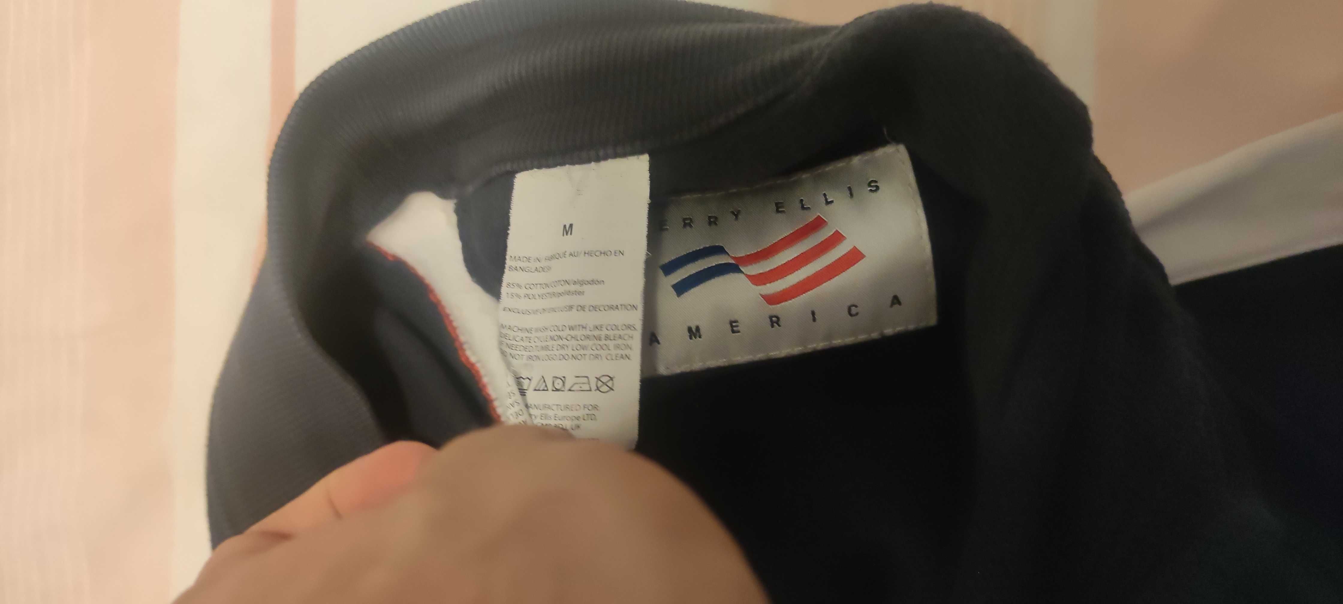 Calções Perry Ellis Azul marinho + branco + vermelho (tamanho M)