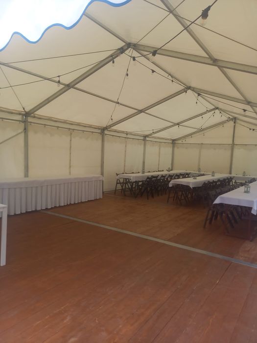 Wynajem namiotów cateringowych, imprezowych z wyposażeniem