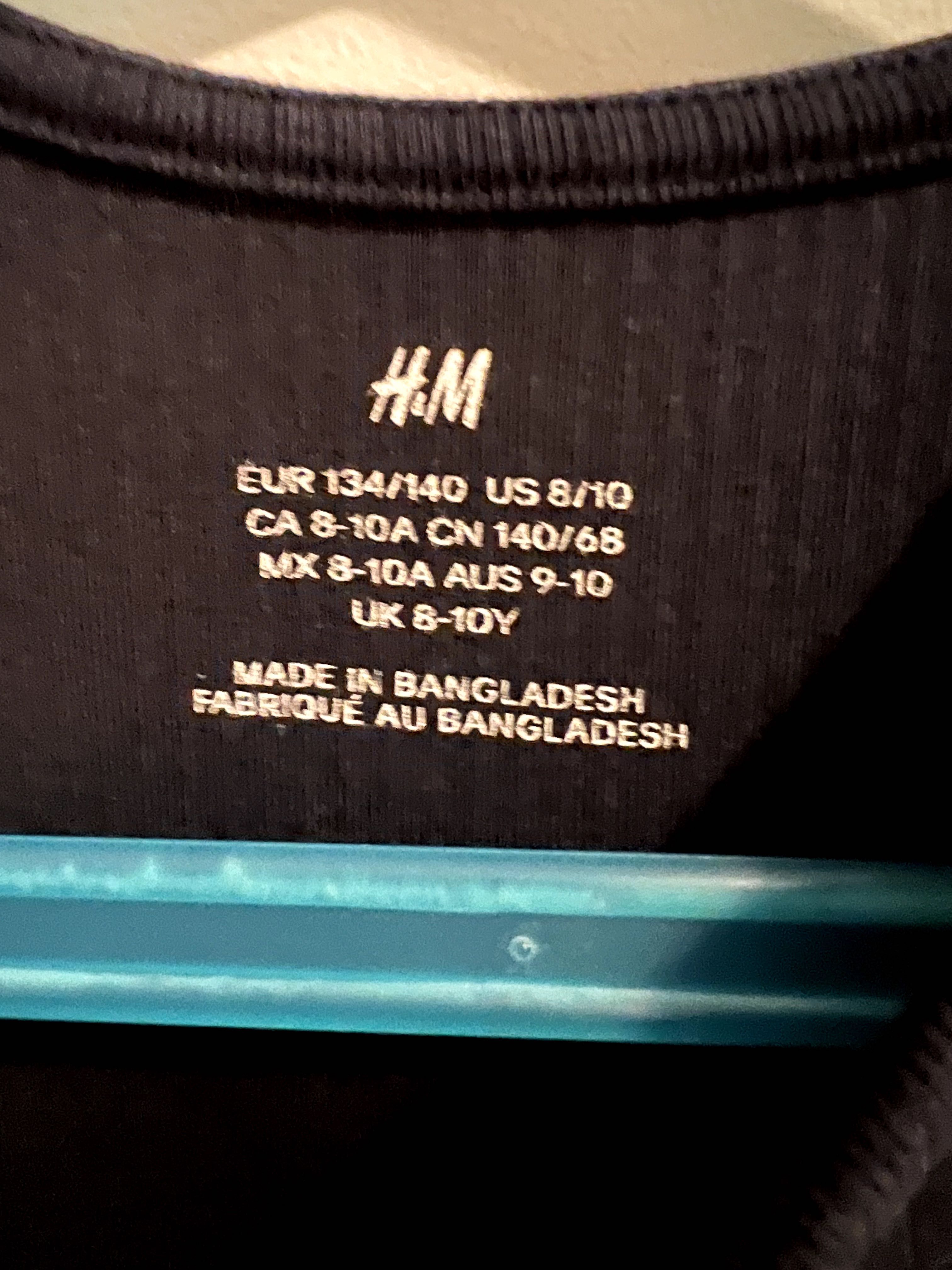 H&M granatowa sukienka elegancka 134/140 stan bardzo dobry