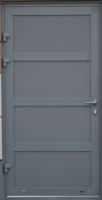 Drzwi aluminiowe ciepłe 1100 x 2100 pełne panelowe