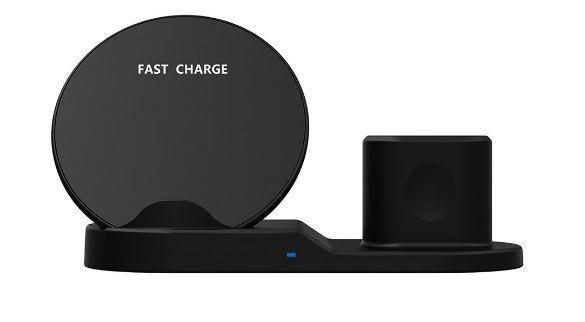 Зарядка беспроводная, wireless fast charger 3 в 1  (новая)