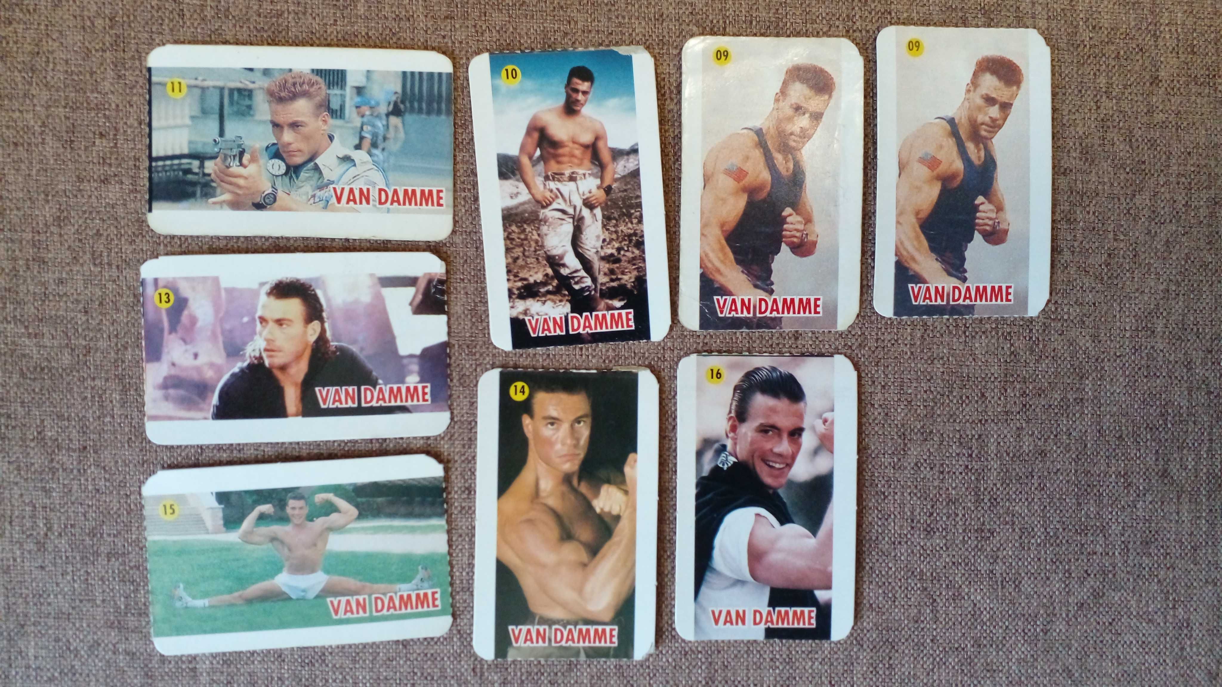 Карточки Van Damme, WrestleMania,TRANSFORMERS ACTION MASTERS