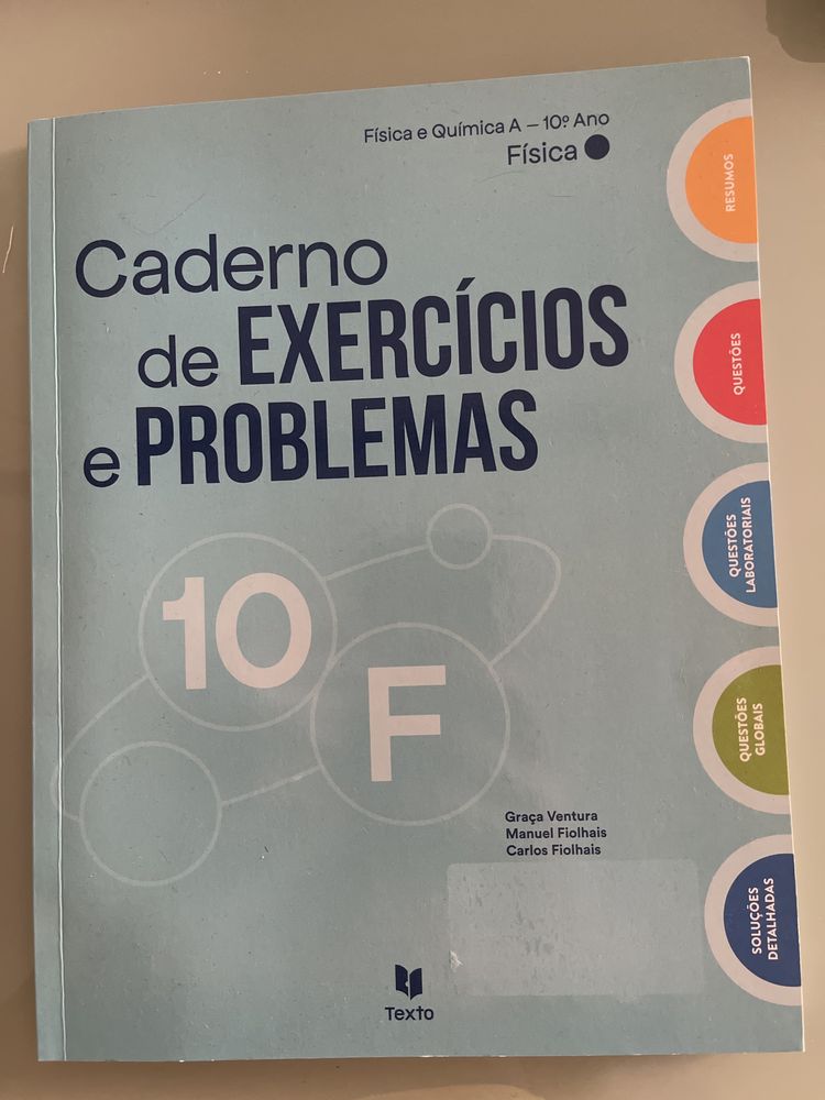 Livros fichas/ exames Fisica e Quimica 10 ano