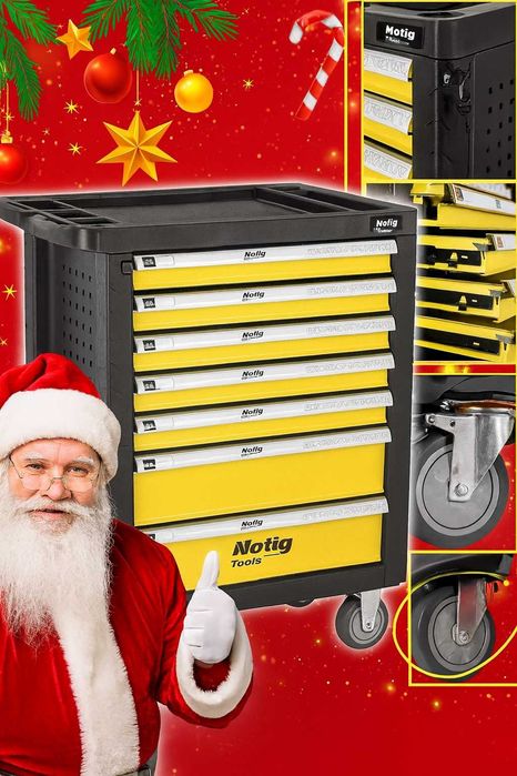 SZAFKA NARZĘDZIOWA Wózek Warsztatowy NA Narzędzia 7 Szuflad Solidna