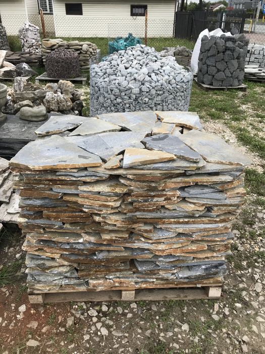 Łupek Naturalny Kamień na Taras, Schody, Ścianę, Dzikówka Elewacyjny