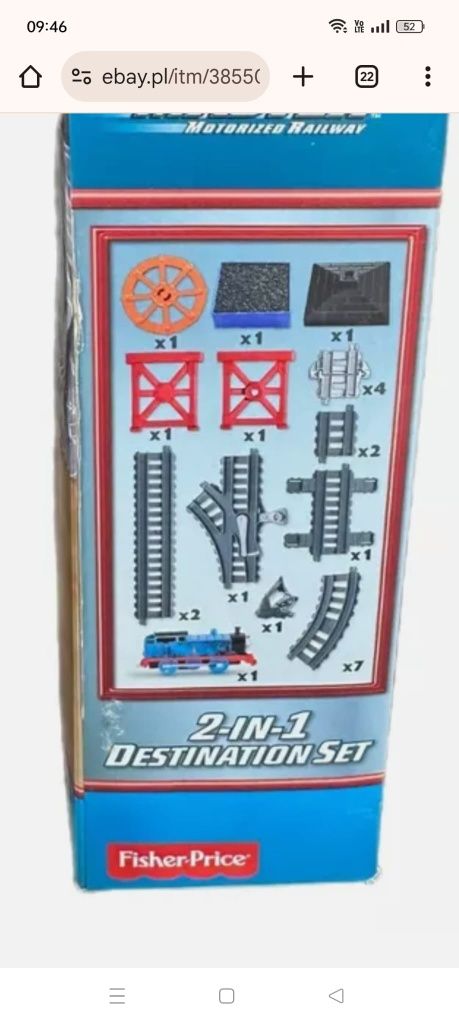 Tomek i przyjaciele trackmaster zestaw startowy 2 w 1