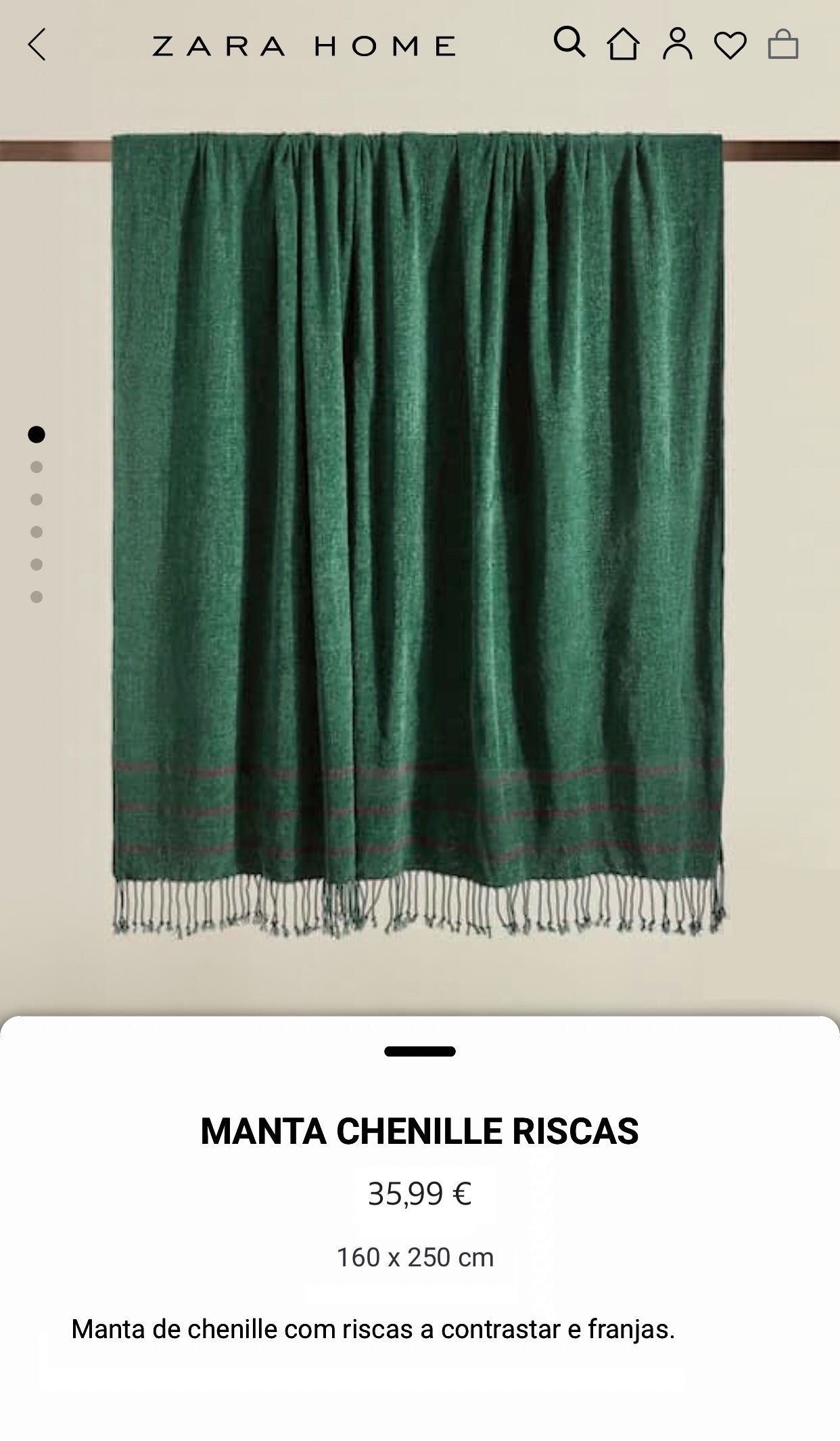 Mantas Zara Home NOVO