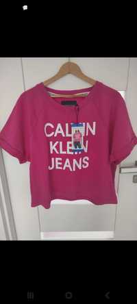 Różowa bluzka Calvin Klein