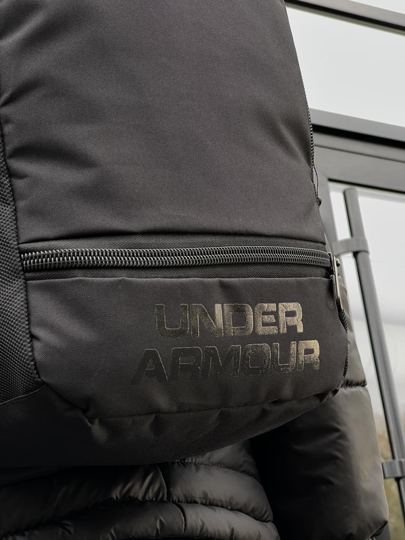 Рюкзак/портфель under armour на два отделения, чёрный, спортивный,