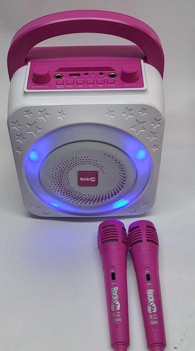 RockJam Głośnik Bluetooth zestaw bezprzewod. karaoke dwa mikrofony 8W