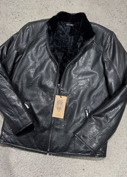 Зима ШКІРЯНІ Куртки AERONAUTICA MILITARE натуральна шкіра хутро!