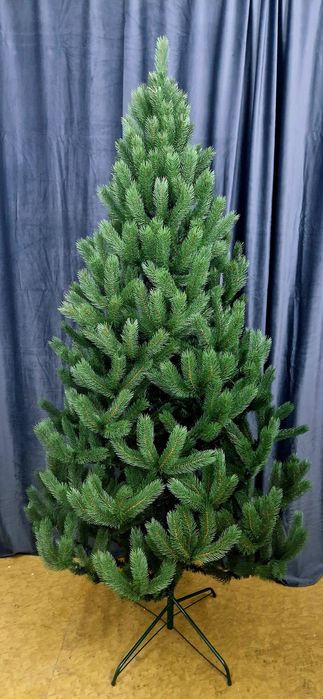 Ялинка штучна лита 1,8м зелена Преміум якість Елка искусственная литая