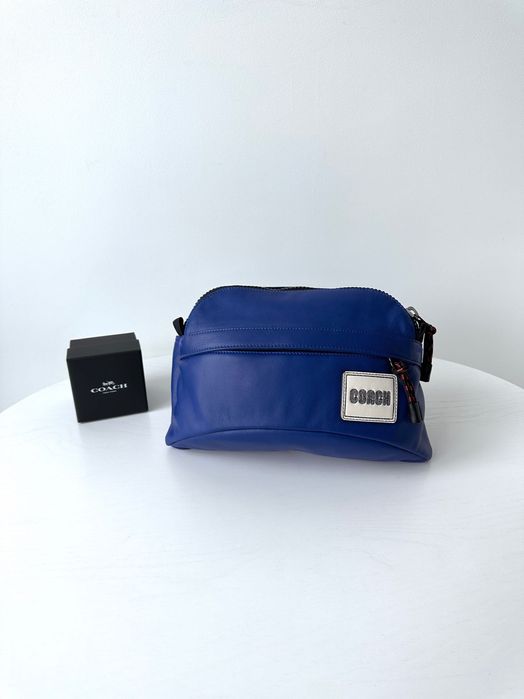 COACH Pacer Sport Pack Чоловіча шкіряна сумка бананка мужская сумочка