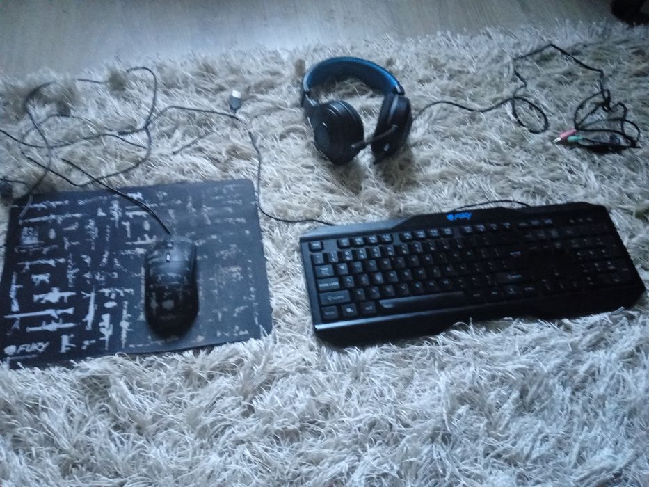 Fury Thunderstreak 3.0 Zestaw: Klawiatura, Mysz, Podkładka i Słuchawki