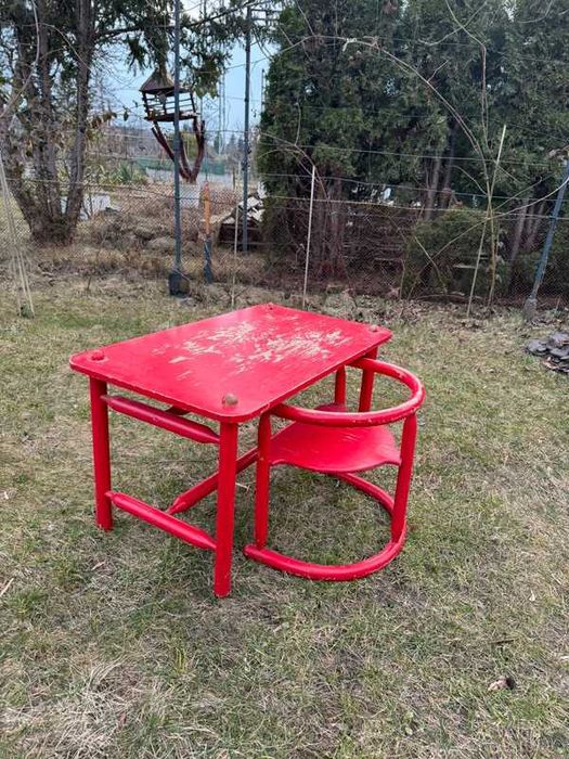 Stolik i krzesełko Karin Mobring "Anna" Ikea lata 60 - vintage design