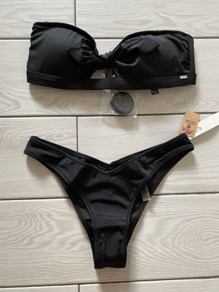 Купальник Victorias secret Виктория сикрет pink чёрный
