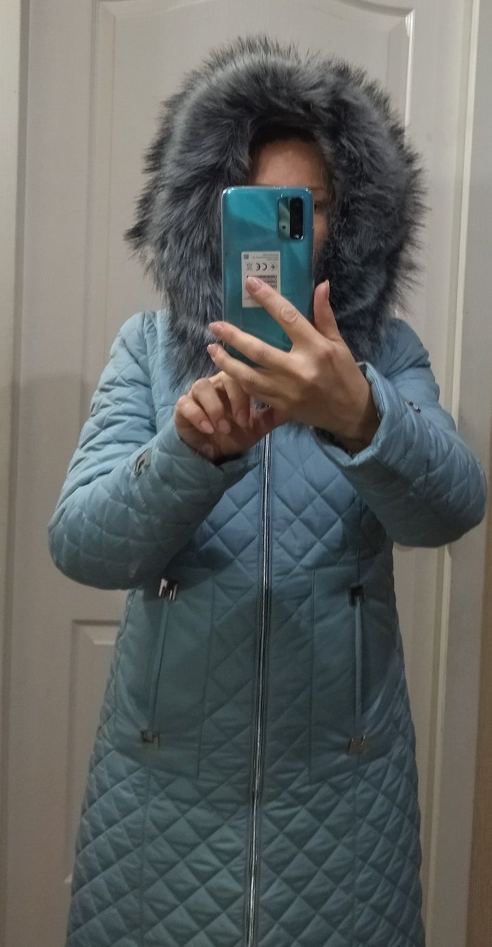 Пальто куртка зимняя S