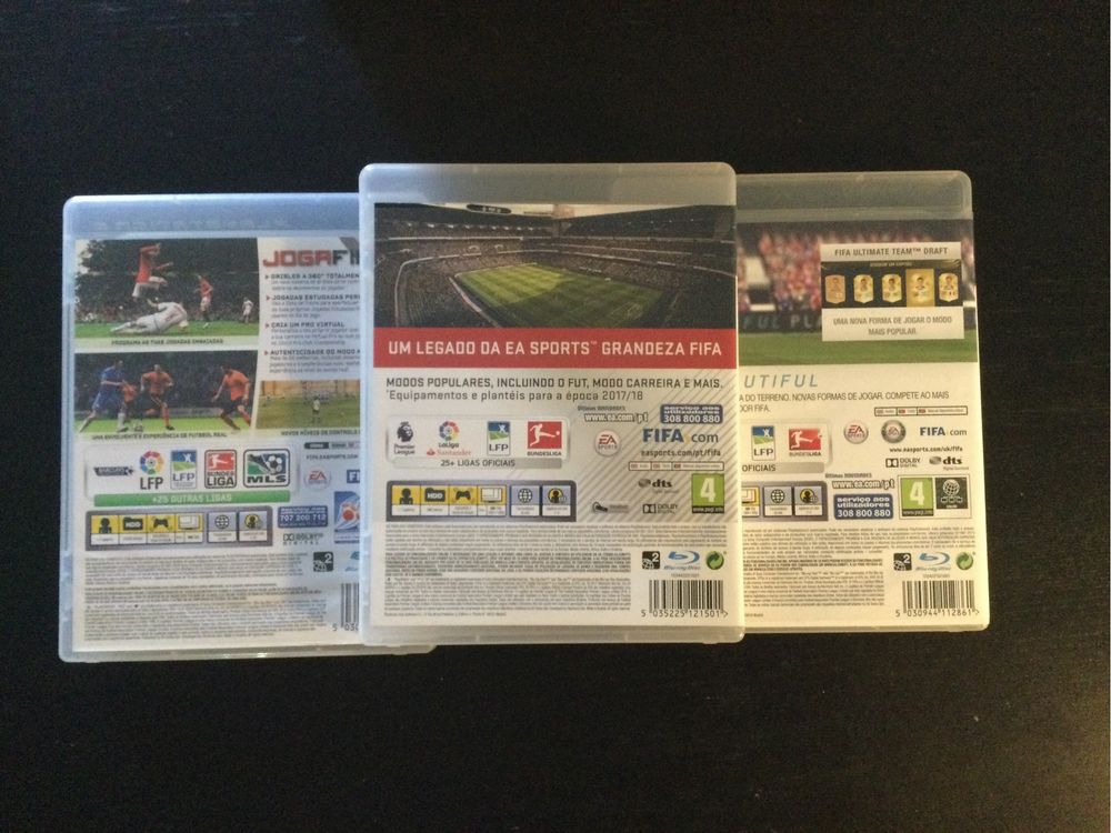 Pack 3 FIFA PS3  Fifa18+Fifa16+Fifa10