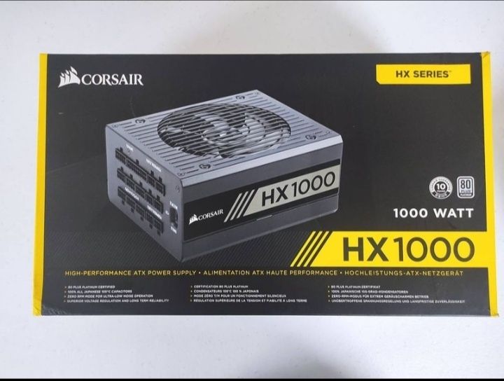 Corsair HX1000 - Fonte de alimentação 1000W 80  Plus  Platinium Modula