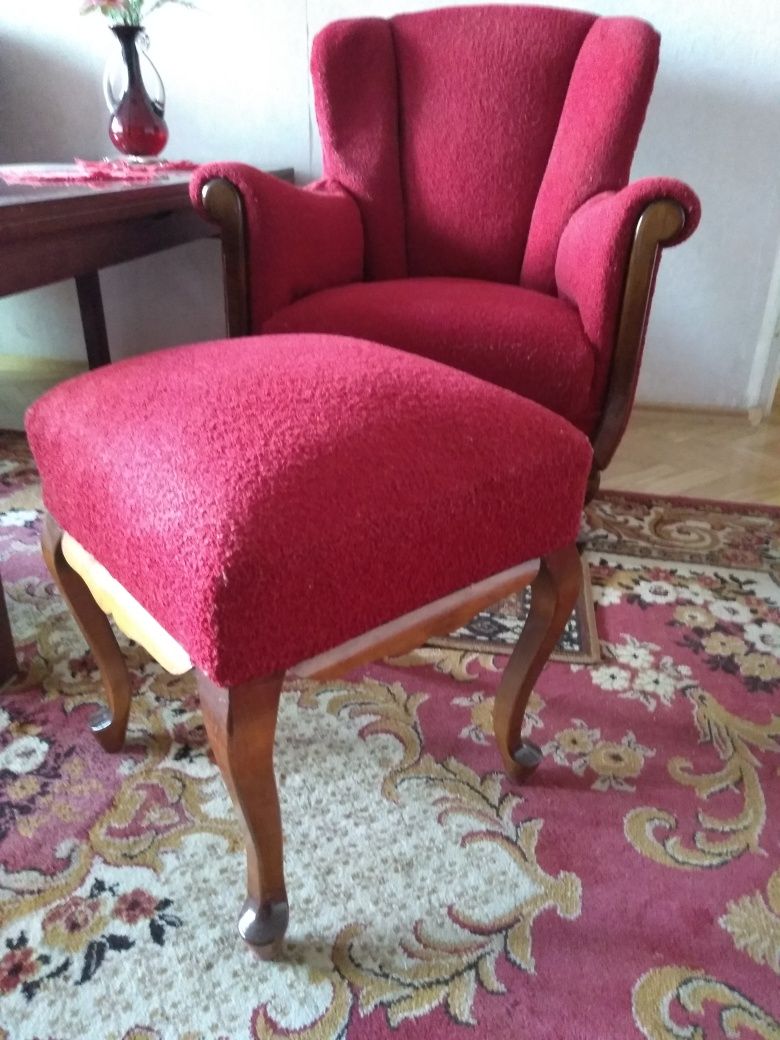 Stylowe meble ! Fotele , pufy , sofa - komplet.